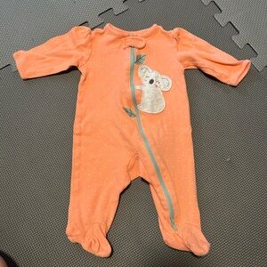 Carter's Orange Koala Footie